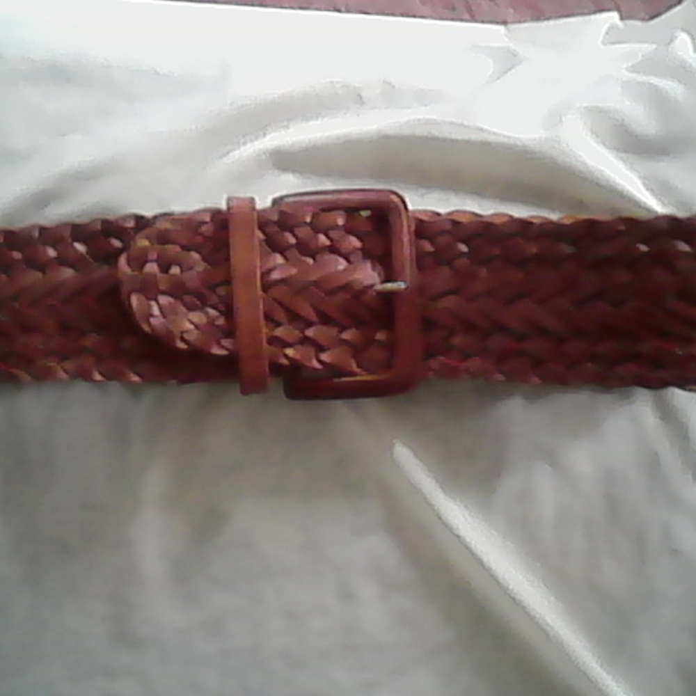 New Hand Woven Leather  Belt